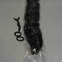 Curly Clip In Hair Extensions, 4PCS 20 Inch Natural Black Extensions Clip Ins Lace Weft Curly Invisible Natural Hairpieces for Women