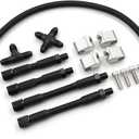 LS Cylinder Head Coolant Steam 4 Port Crossover Hose Kit Compatible with all GM LS series engines