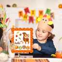 Suzile 30 Pcs Hello Fall Crafts kit Hanging Sign Thanksgiving Arts Bulk Fall Autumn Themed DIY Crafts Fun Holiday Activities Home Decorations (Squirrel)