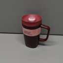 Owala SmoothSip Slider Stainless Steel Insulated Travel Mug with handle, 100% Leak Proof, For Hot and Cold Drinks, Travel Friendly with Sliding Lock Lid, 12oz, BPA Free, Leak Proof, Black Cherry