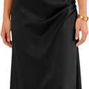 RIHOAS Women's Formal Dress, Elegant Wedding Guest Bridesmaid Cocktail Gown for Spring Summer Garden Party Evening Fiesta (Black)