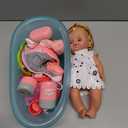 Baby Doll Bath Set, Bathtub Baby Doll Playset for Todders, Valentines Day Gifts for 3 4 5 Year Old Girls, Easter Basket Stuffers for Toddlers Kids (Bathtub Set)