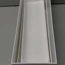 4cs Large Rectangle White Acrylic Buffet Riser Set Sizes (13" to 15") - Buffet Risers for Buffet Table, Display Stand Shelf for Catering Dessert Collectibles Jewelry Figures Show, Stackable Food Risers With Hollow Bottoms