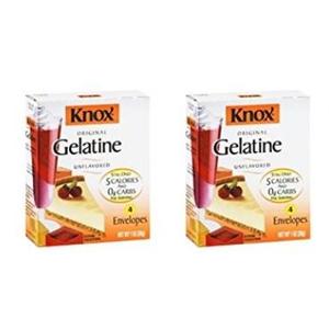 2 boxes - Knox Gelatin Unflavored Original, 4 per box, Total 8 packets Best By 01/01/29)