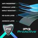 IPG ProActive for Garmin Edge 550-850 GPS Cycling Computer (2 Units) 9H Hardness Screen Protector Nano Ceramic Film Ultra Responsive for Edge550.ProAc