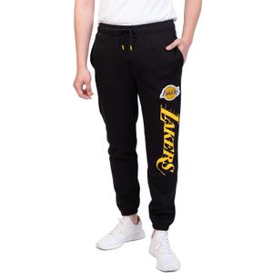 Ultra Game Men's NBA Official Super Soft Team Jogger Sweatpants (3X-Large, Black)