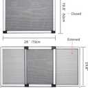 FLYZZZ Expandable Window Screen Large Adjustable Window Screens 19.8''H X 28-52W 5 Pack Replacement Window Screen for Window