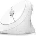 TECKNET Wireless Mouse, 5 Adjustable DPI Levels, 6 Buttons, 4800 DPI Wireless Vertical Mouse, 2.4G Silent Wireless Mouse for Laptop, PC, Chromebook, Mac - Light White