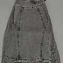 CHARTOU Women's Wide Leg Cropped Baggy Y2k Mid Rise Jeans - Boyfriend Harem Denim Pants (Grey), XS