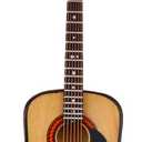 Wooden String Miniature Guitar Hanging Ornament Mini Musical Instrument Replica Holiday Tree Home Decoration Display Ornament (5.12" Acoustic Guitar)