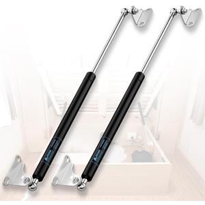 ARANA Gas Struts 23 inch 80Lb Gas Springs Shocks with Mounting Brackets, 23" Lift Support for Heavy Duty Lid RV Bed Camper Bed Trap Door Bench Lid (Fit 64-88lbs Lid), 2Pcs