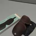 Nidra Contoured Sleep Mask for Side Sleepers  Zero Pressure Fit, Light Blocking Eye Shade for Sleeping & Travel  Brown, Standard Size