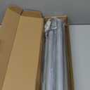 Closet Rods for Hanging Clothes, 17 to 84 Inches Stepless Adjustable Metal Closet Rod, 1.3 Inches Heavy Duty Clothes Hanging Rod for Closet Wardrobes Laundry RV, Silver