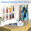 AITEE 2 Tiers Acrylic Display Case for Mini Funko Pop on Wall or Desktop