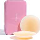 Pasties Sticky Bra Nipple Covers for Women Hypoallergenic Waterproof Reusable Silicone Bra Adhesive Bra with Box (Caramel)