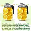 Mason Jar Pour Spout Lid Stainless Steel with Handle, Regular Mouth Pour Spout Flip Cap Lids for Mason Jars, Anticracking Leak Proof Seal Cover Airtight for Drinking Salad Dressing Food Storing(4PCS)