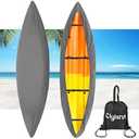 10-16FT Waterproof Kayak Covers for Outdoor Storage, Canoe Cover Accessories, Boat Cover Oxford Shade Marine Cockpit Dust Cover UV Protection Ultra Sunblock Shield for Fishing Boat Kayak Canoe