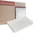 Aegwynn Lace Paper Placemats-8 inch x 12 inch Rectangle Paper Doilies 150 Pcs, Disposable Doilies, Elegant White Decorative Paper Doilies for Din, Parties, Birthday and Weddings
