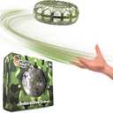 NUTTY TOYS Interactive Drone - Hand Operated Light Up Boomerang for Kids & Adults | Easy Shake to Start Flying UFO| Top Stocking Stuffer Christmas Gift Idea 2025 for Boys & Teens 8 9 10 11 12 13 14 15 (Army Green)