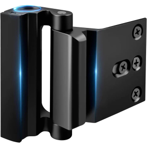 Home Security Door Lock Reinforcement - Child Proof High Security Door Locks with 3" Stop Withstand 800 lbs for Inward Swinging Front Door, Night Kids Safety Metal Flip Deadbolt Latch Defend Home