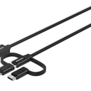 PHILIPS 3-IN-1 USB-C LIGHTNING CHARGING CABLE - 6 FT.