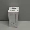 Small Table Lamp for Bedroom - Bedside Lamps for Nightstand, Minimalist Night Stand Light Lamp with Square Fabric Shade, Desk Reading Lamp for Kids Room Living Room Office Dorm (12.8in, Cream & Black)