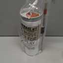 Owala Stainless Steel Triple Layer Insulated Travel Tumbler with Spill Resistant Lid and Straw, BPA Free, 24 oz, Grey/White (Iced Tea)