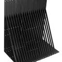 24 Pack L22 x H 12" Black Heavy Duty Shelf Brackets with Screws Metal Shelf Brackets Shelf Support Angle Brackets for Shelves L Brackets Heavy Duty Floating Shelf