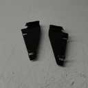2 Pack E-Track Fixed Shelf Track Brackets for Trailer, Truck, Warehouse, E Track Accessories for Enclosed Trailer (2 Pack-Black)