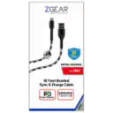 ZGear 10 Foot Braided Sync & Charge Cable -