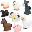 Farm Animal Toddler Toys - 8-Piece Figure Set for Educational Pretent Play, Farm Animal Toys for 1,2,3 Years Old Boys Girls