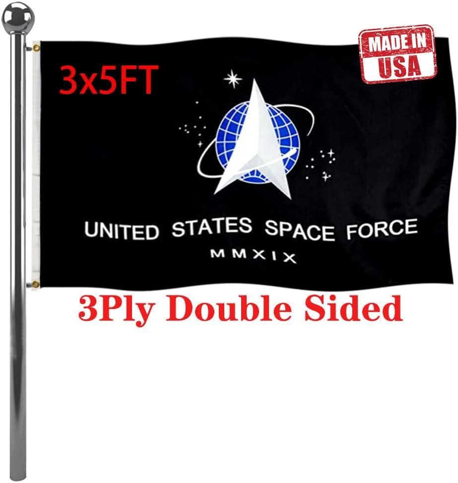 Jayus US Space Force Military Flags 3x5 Outdoor Double Sided Heavy Duty United States Space Force Flag Banner with 2 Grommets