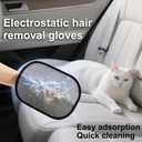 3-Pack Magic Brush Pet Hair Removal Gloves with A Hair/Lint Removal Tool – Remove Cat/Dog Fur from Clothing, Furniture, Car Seats, Bedding & Carpet