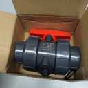 PVC Union Ball Valve, 1" Inch (DN25) True Union Full Flow Ball Valve with ASTM EPDM O-ring, Slip Socket, Full Port for Water System