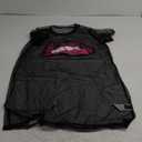 Women's Mesh Sheer T Shirt Dress Sequin Lip Graphic Crew Neck Short Sleeve Party Mini Dresses L