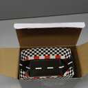 Havawish 100 Pcs Racing Car Food Trays Bulk 1st Race Track Checkered Party Supplies Decorations Racing Sport Themed Dinnerware Disposable Nacho Boats Serving Tray for Party Birthday Baby Shower (2lb)