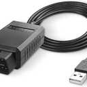 XMSJSIY USB OBD2 Scanner Adapter with MS-CAN/HS-CAN Switch OBDII Diagnostic Cable Car Interface Scanner USB Connector OBD2 Code Reader Scanner Auto Car Professional OBDII Scan Tool - 1.5M/4.9FT