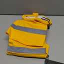 NACOCO Large Dog Raincoat Adjustable Pet Water Proof Clothes Lightweight Rain Jacket Poncho Hoodies with Strip Reflective (XL, Yellow)