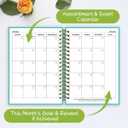 7" x 10" Undated Hourly Planner journal, Daily Planner, Notebook With Hourly Schedule, Weekly and Monthly Planner Spiral Bound,Weekly To Do List Notebook with Goal & Habit Tracker Organizer