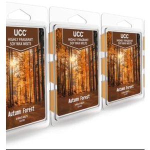 UCC Plant Based Natural Wax Melts, Strong Fragrance, Long Lasting Premium Soy Scented Melts Cubes, Wax Melts Tarts, Colored Wax Melt - Pack of 3