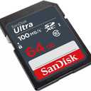 SanDisk 64GB Ultra SDXC UHS-I Memory Card - 100MB/s, C10, U1, Full HD, SD Card