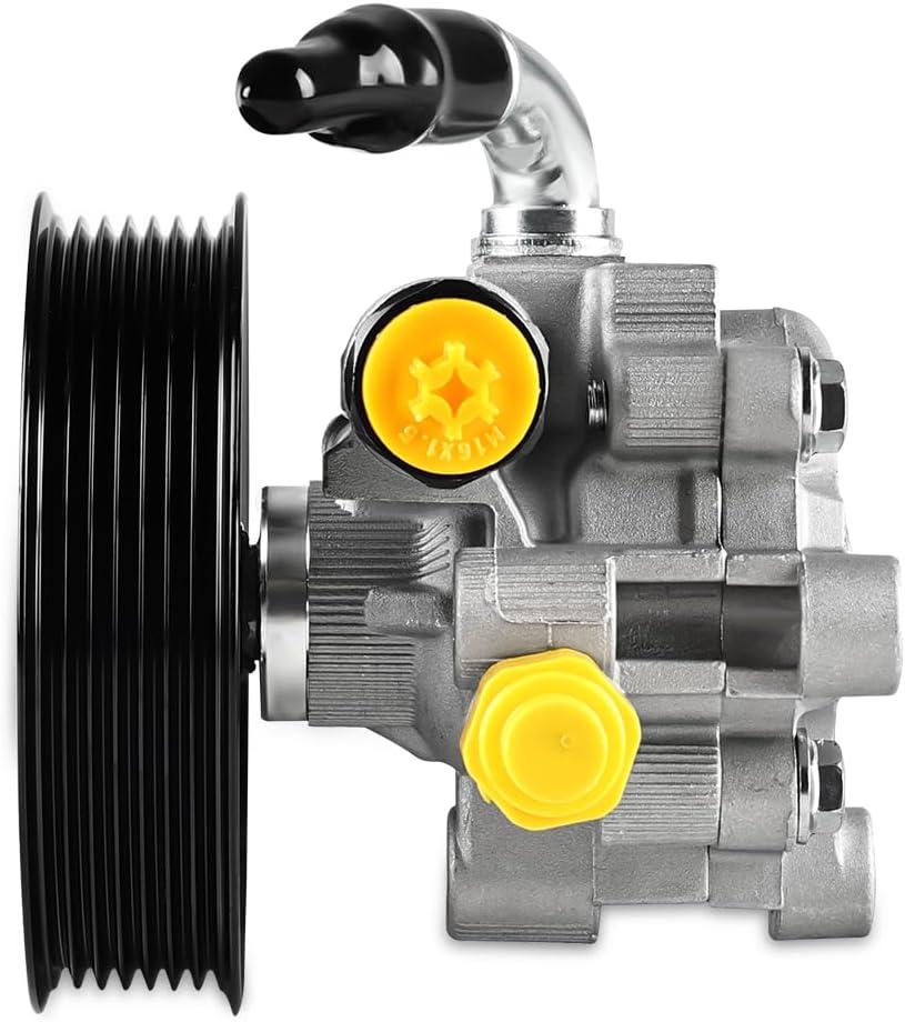 Power Steering Pump with Pulley Compatible with Toyota Camry L4 2.4L - 2002 2003 2004 2005 2006 2007 2008 2009, Toyota Solara L4 2.4L - 2002 to 2008, Replacement for 21-5245, 44310-06070