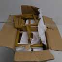 PROLEE Flower Display Stand with Buckets, Wedding Flower Cart Display Stand with Wheels,Flower Stand for Wedding Party, Events and Garden Decor (White)