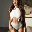 FINETOO 6 Pack High Waisted Thongs for Women, Nylon Spandex Panties Breathable Soft Stretchy Underwear High Rise S-XL (XL)