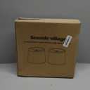 Lampshades Set of 2 for Table Lamps, Floor Lamps, Fabric White Lamp Shades 11.6" Top x 12.6" Bottom x 9.8" High, Drum Lampshades(Spider Fitter), Medium Lamp Shades Replacement, Easy Assembly Required