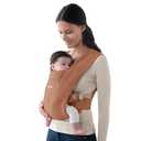 Ergobaby Embrace Newborn Baby Carrier for Infants 0-12 Months (7-25 lbs) - Ergonomic 2-Position Infant Carrier with Head and Neck Support, Hip-Healthy Positioning - Canyon Clay