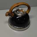 GGC Whistling Tea Kettle for Stove Tops, 3.1QT/3L Tea Kettles for Boiling Water Coffee or Milk, Stainless Steel Tea Pot with Anti-Heat Handle and Simple Touch Button to Control Kettle Outlet