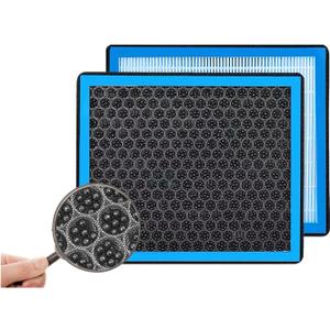 Cabin Air Filter, CF10285 Activated Carbon Air Filter for Toyota 4Runner Highlander RAV4 Camry Corolla Sequoia Sienna Avalon, HEPA Air Conditioner Cabin Filter to Adsorb PM2.5, Fresh Air