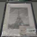 upsimples 12x16 Picture Frame, Display Pictures 8.5x11 with Mat or 12x16 Without Mat, Wall Hanging Photo Frame, Black, 1 Pack