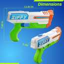ZIFFY Electric Water Gun with LED,Automatic High-Power Squirt Guns for Adults Kids,Long Range, Auto Water Blaster, Summer Outdoor Swimming Pool, Backyard, Beach Water Game Fighting Play Pool Toys
